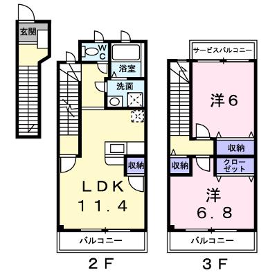 スターライトシティＤ 202【管理NO：1-010876001-02020】 ★家具家電は申し込み後に搬入します★ ★2026年08月下旬入居可能★の物件画像