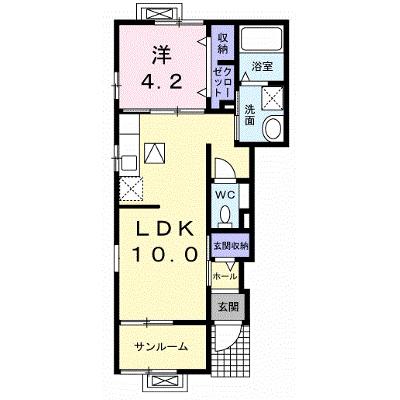 プラシードＡ 101【管理NO：1-022421101-01010】 ★家具家電は申し込み後に搬入します★ ★2026年08月下旬入居可能★の物件画像