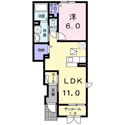 エンペラーⅡ 103【管理NO：1-017158002-01030】 ★家具家電は申し込み後に搬入します★ ★2026年09月上旬入居可能★の物件画像
