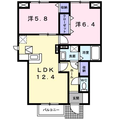 クラール 101【管理NO：1-017838701-01010】 ★家具家電は申し込み後に搬入します★ ★2026年08月下旬入居可能★の物件画像
