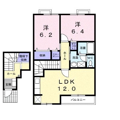 ロンジャルダンⅠ 203【管理NO：1-012568801-02030】 ★家具家電は申し込み後に搬入します★の物件画像