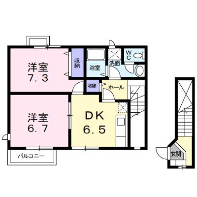 フトゥールムⅠ 201【管理NO：1-010296201-02010】 ★家具家電は申し込み後に搬入します★の物件画像