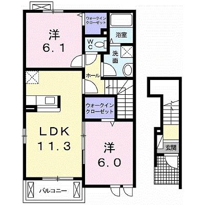 ブランシュールＢ 201【管理NO：1-017895102-02010】 ★家具家電は申し込み後に搬入します★ ★2026年09月上旬入居可能★の物件画像