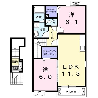ウエスト　ヴィラⅠ 202【管理NO：1-016824801-02020】 ★家具家電は申し込み後に搬入します★ ★2026年08月下旬入居可能★の物件画像