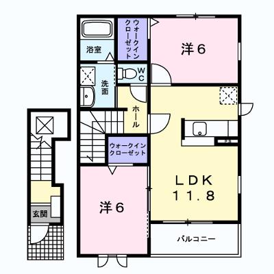 ベル・コリーヌＳⅢ 202【管理NO：1-014209701-02020】 ★家具家電は申し込み後に搬入します★ ★2026年09月中旬入居可能★の物件画像