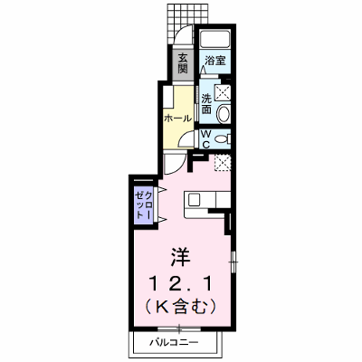 ル　ソレイユ　Ⅱ 101【管理NO：1-018532801-01010】 ★家具家電は申し込み後に搬入します★の物件画像