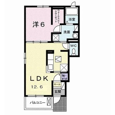 すみれ草 101【管理NO：1-021767301-01010】 ★家具家電は申し込み後に搬入します★ ★2026年09月中旬入居可能★の物件画像