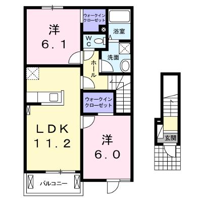 プリムローズ　Ｂ 202【管理NO：1-018940902-02020】 ★家具家電は申し込み後に搬入します★の物件画像
