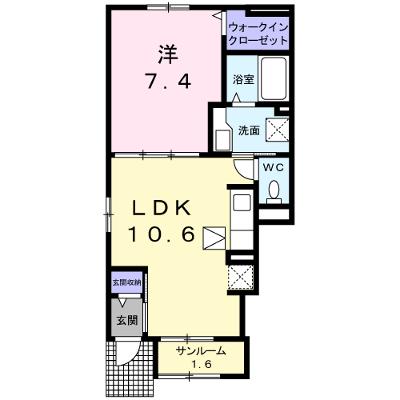 ヴィラ大畑Ｂ 101【管理NO：1-023891102-01010】 ★家具家電は申し込み後に搬入します★ ★2026年08月中旬入居可能★の物件画像