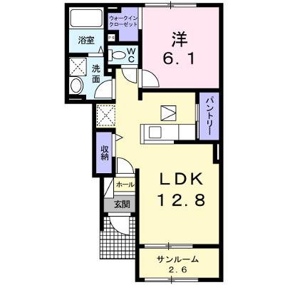 チューリップ・１２ 103【管理NO：1-018563301-01030】 ★家具家電は申し込み後に搬入します 2026年08月下旬入居可能の物件画像