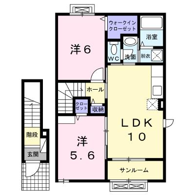 ボンヌ・シャンス 203【管理NO：1-018521801-02030】 ★家具家電は申し込み後に搬入します 2026年08月中旬入居可能の物件画像