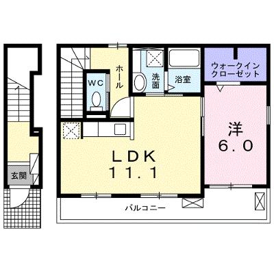 オスペダーレ・カネミツ 203【管理NO：1-025941501-02030】 ★家具家電は申し込み後に搬入します★ ★2026年10月中旬入居可能★の物件画像