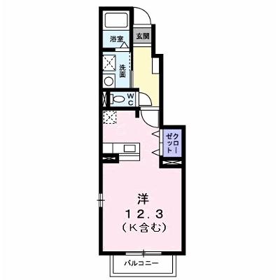 アンソレイエ 103【管理NO：1-013406801-01030】 ★家具家電は申し込み後に搬入します★ ★2026年09月下旬入居可能★の物件画像