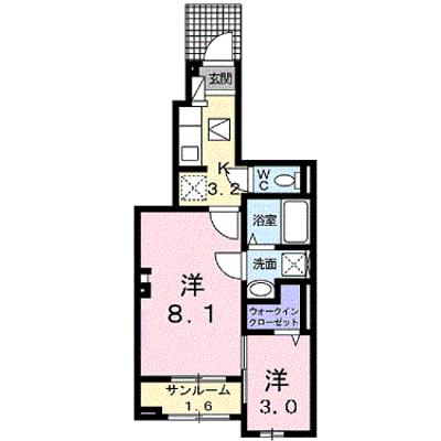 レガリア－Ｈ 105【管理NO：1-025150802-01040】 ★家具家電は申し込み後に搬入します★ ★2026年08月下旬入居可能★の物件画像