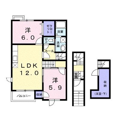 リバーサイドヴィラⅡ 201【管理NO：1-011784801-02010】 ★家具家電は申し込み後に搬入します★の物件画像