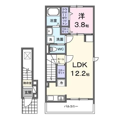 ブルーデイジー 206【管理NO：1-028032301-02050】 ★家具家電は申し込み後に搬入します★の物件画像
