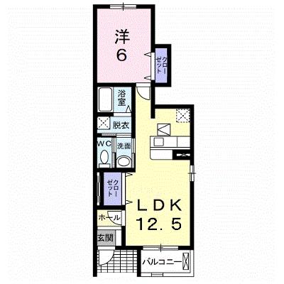 プリムローズ・Ｕ 102【管理NO：1-016656701-01020】 ★家具家電は申し込み後に搬入しますの物件画像