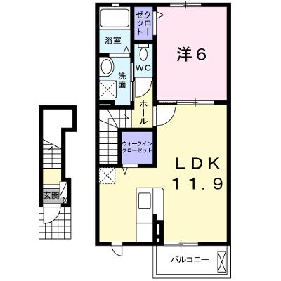 ＫＫヒルズ 203【管理NO：1-022201301-02030】 ★家具家電は申し込み後に搬入します 2026年08月下旬入居可能の物件画像