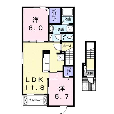 ラック　ドゥ 201【管理NO：1-023504001-02010】 ★家具家電は申し込み後に搬入します 2026年08月中旬入居可能の物件画像