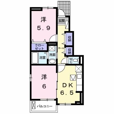 サンパティークⅡ 105【管理NO：1-018232402-01040】 ★家具家電は申し込み後に搬入します 2026年08月下旬入居可能の物件画像