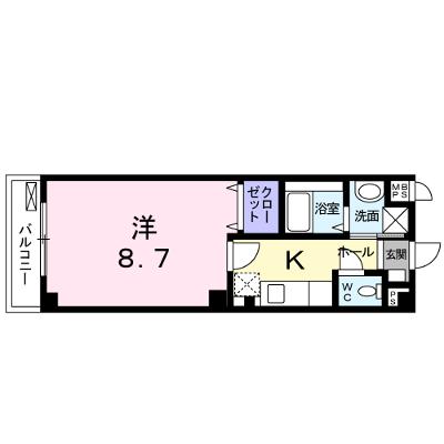 グランツ・宝ヶ池 301【管理NO：1-014944701-03010】 ★家具家電は申し込み後に搬入します★ ★2026年09月上旬入居可能★の物件画像