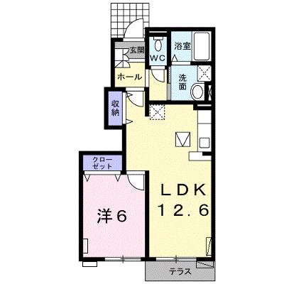 ブリーゼ・Ｆ 102【管理NO：1-013347401-01020】 ★家具家電は申し込み後に搬入します★ ★2026年08月下旬入居可能★の物件画像