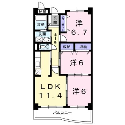 サンメゾン・ヒラソル 406【管理NO：1-011265101-04050】 ★家具家電は申し込み後に搬入します 2026年09月中旬入居可能の物件画像