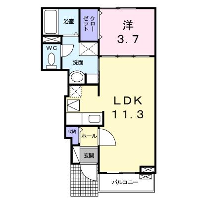 メゾン　カルム 102【管理NO：1-021267701-01020】 ★家具家電は申し込み後に搬入します 2026年09月中旬入居可能の物件画像