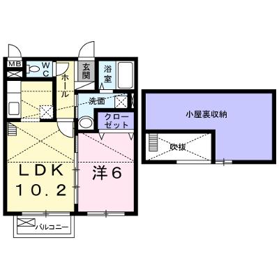 リヴェール　ヴィラ 205【管理NO：1-015554001-02040】 ★家具家電は申し込み後に搬入します★ ★2026年09月中旬入居可能★の物件画像