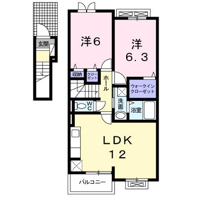 ユニゾン 202【管理NO：1-016489801-02020】 ★家具家電は申し込み後に搬入します★ ★2026年10月中旬入居可能★の物件画像