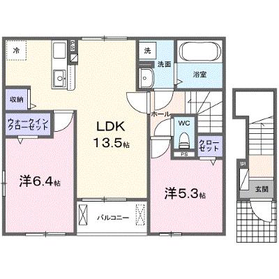 サンリットⅡ　（和歌山市内原） 201【管理NO：1-027291602-02010】 ★家具家電は申し込み後に搬入します★の物件画像