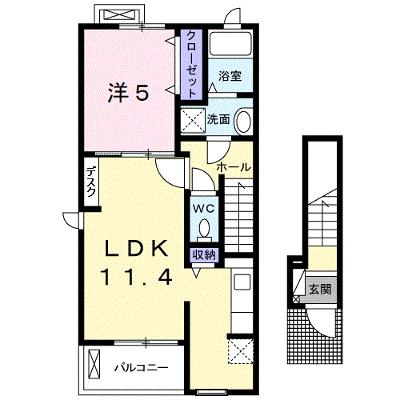 メゾン　ビオーラ西ノ庄　Ⅰ 201【管理NO：1-019366701-02010】 ★家具家電は申し込み後に搬入します★ ★2026年08月下旬入居可能★の物件画像