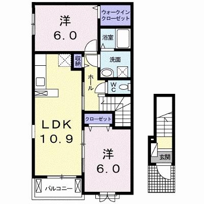 ラ・ラフレシールⅡ 201【管理NO：1-022781902-02010】 ★家具家電は申し込み後に搬入します★の物件画像