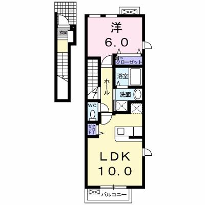 ボンヌ・シャンス 201【管理NO：1-017497401-02010】 ★家具家電は申し込み後に搬入します★の物件画像