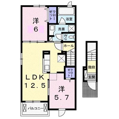 エクロールＢ 201【管理NO：1-021802102-02010】 ★家具家電は申し込み後に搬入します 2026年09月上旬入居可能の物件画像