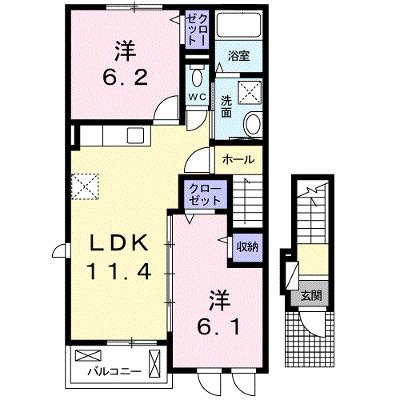 シャネル　アイ 201【管理NO：1-020186701-02010】 ★家具家電は申し込み後に搬入します★ ★2026年09月上旬入居可能★の物件画像