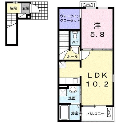 ハピネスシンシア 201【管理NO：1-017169601-02010】 ★家具家電は申し込み後に搬入します★の物件画像