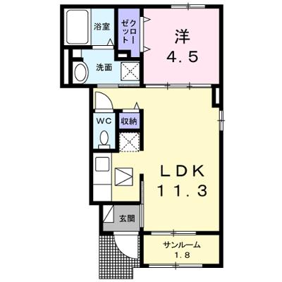 コリウスＢ 106【管理NO：1-024793702-01060】 ★家具家電は申し込み後に搬入します 2026年07月下旬入居可能の物件画像