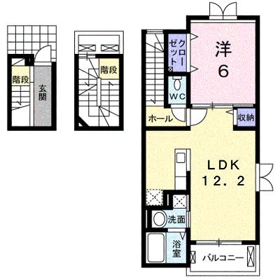 Ｓ・Ｋ　Ｐａｌ　Ⅱ 301【管理NO：1-019459502-03010】 ★家具家電は申し込み後に搬入します 2026年08月下旬入居可能の物件画像