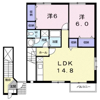 エスポワールＡ 202【管理NO：1-010716801-02020】 ★家具家電は申し込み後に搬入します★ ★2026年08月下旬入居可能★の物件画像