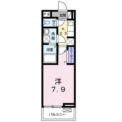 ローズメヌエット 203【管理NO：1-026137601-02030】 ★家具家電は申し込み後に搬入します★の物件画像