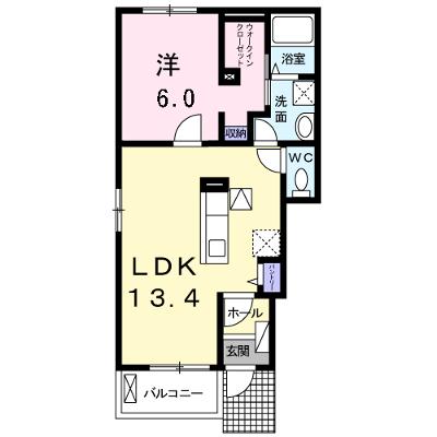 響　（ひびき） 101【管理NO：1-019885401-01010】 ★家具家電は申し込み後に搬入します★ ★2026年09月上旬入居可能★の物件画像