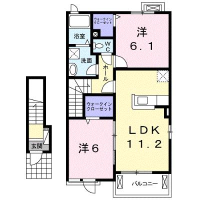エヴァーグリーン仁比山　Ⅰ 202【管理NO：1-023749501-02020】 ★家具家電は申し込み後に搬入します★ ★2026年08月下旬入居可能★の物件画像