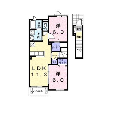 フロランタン　Ｃ 203【管理NO：1-023923403-02030】 ★家具家電は申し込み後に搬入します 2026年08月下旬入居可能の物件画像
