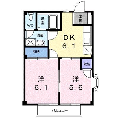 フローラＢ 201【管理NO：1-007576802-02010】 ★家具家電は申し込み後に搬入します★の物件画像