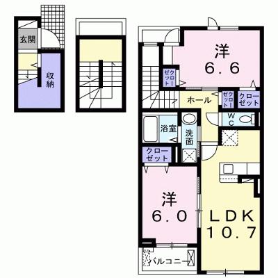 シャルマンビップⅡ 302【管理NO：1-025743701-03020】 ★家具家電は申し込み後に搬入します★の物件画像