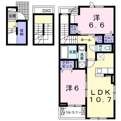 シャルマンビップⅡ 301【管理NO：1-025743701-03010】 ★家具家電は申し込み後に搬入します★の物件画像