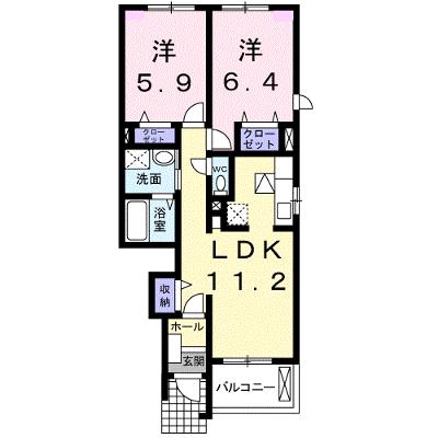 ソレアード・Ｋ　弐番館 103【管理NO：1-016683902-01030】 ★家具家電は申し込み後に搬入します★の物件画像