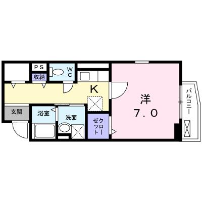 パレシュクル 201【管理NO：1-022672401-02010】 ★家具家電は申し込み後に搬入します 2026年08月中旬入居可能の物件画像
