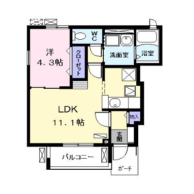 クラール 101【管理NO：1-020617701-01010】 ★家具家電は申し込み後に搬入します★ ★2026年09月中旬入居可能★の物件画像